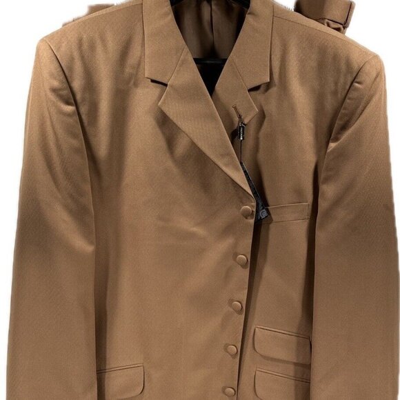 Paitano Men's Suit 2 Piece Brick Single Breasted Pleated Front Pants Size 56L